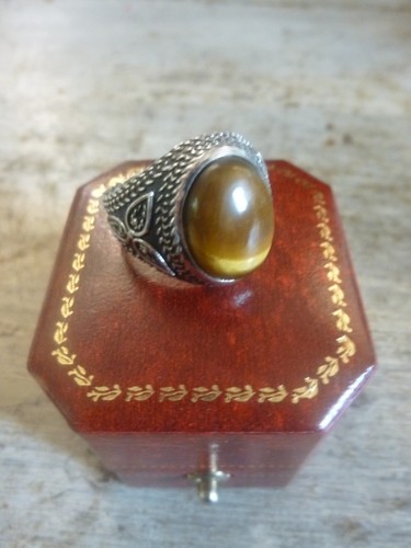 Bague homme argent vieilli - bague,