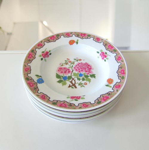 Assiettes creuses porcelaine - 6,