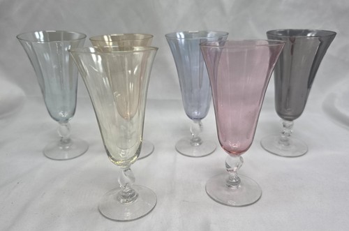 Coupes champagne pied - 6,