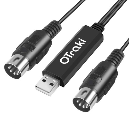 Câble midi usb - midi, 2m,