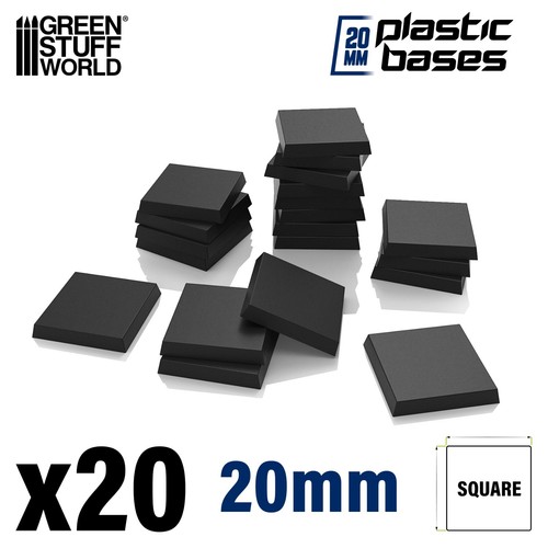 20x socles plastiques carré - 20x,