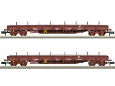 TRIX Set de 2 wagons plats à