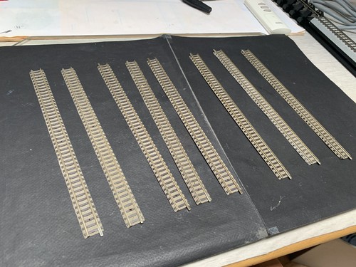 Lot droites 222mm - lot,