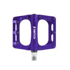 PEDALE VTT DESCENTE - BMX SWITCH FREERIDE VIOLET ALU FILETAGE 9-16 AVEC PICOTS