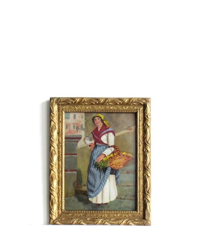 Cadre ancien bois - bois, dore