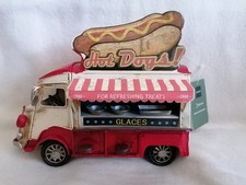 Article de décoration métal neuf FOURGONNETTE FOOD TRUCK VINTAGE HOT DOGS ! 2024