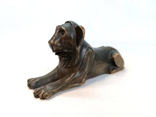 Statuette lion bronze - statuette,