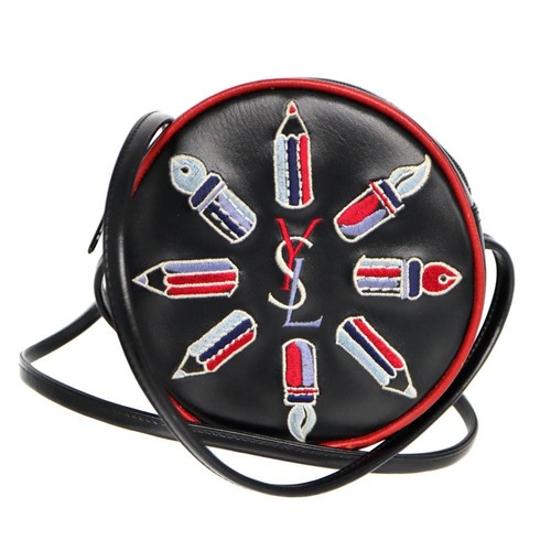 Sac pochette brodée yves - sac,