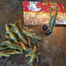 Bass Jigs & Plastics Combo | 3/4 Oz. Shakey Head | Big Bite Baits 4 Inch Craw 