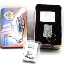 Zippo Car Chrysler Saratoga Key Chain Set Zippo Oil Lighter 1998 MIB Rare