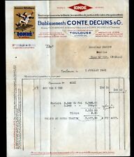 TOULOUSE (31) FACTORY, BEDDING & GARDEN FURNITURE Conde "DECUNS & TALE" 1931