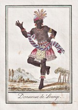 Costume De Danseur Loango Congo Kongo Afrique Grasset Gravure 17 299994
