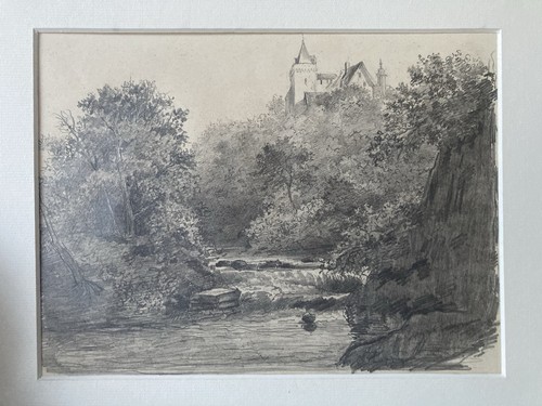 Dessin crayon paysage - dessin,