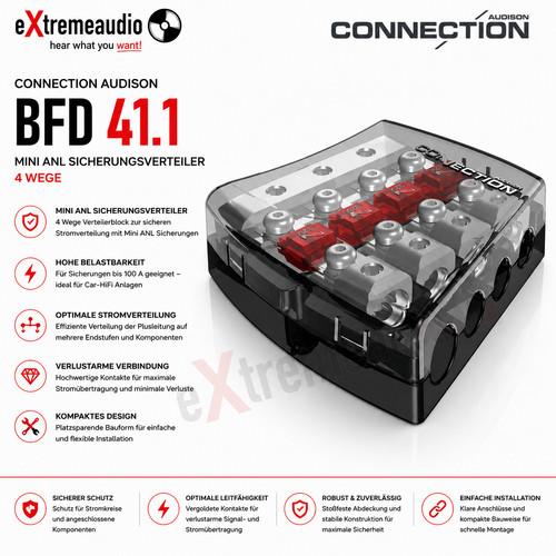 Connection audison bfd 1 - connection,