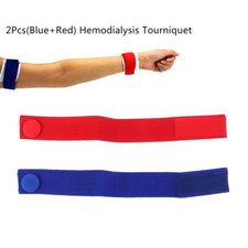 2Pcs Medical Tourniquet Elastic Dialysis Hemostatic Bandage Pulse Compression ,