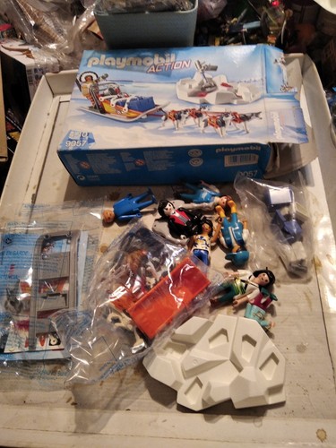 Playmobil lot traîneau canin - playmobil-lot,