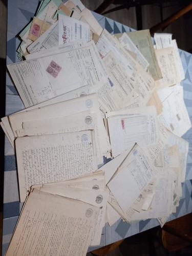 Gros lot documents anciens - de,