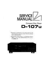 Service Manuel D'Instructions pour Luxman D-107 U