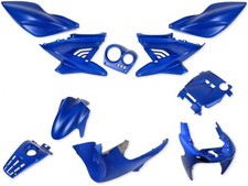 Kit 10 carénages bleu mat MBK