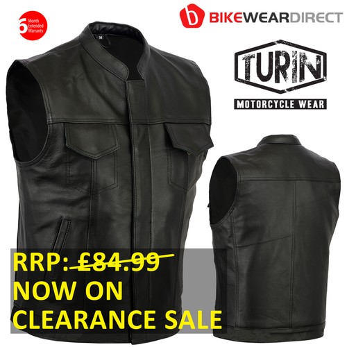 Gilet cuir style sons of - gilet,