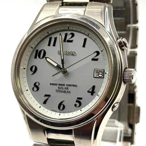 Seiko radio solar - white, watch