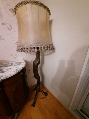 Lampadaire vintage avec abat - vintage,