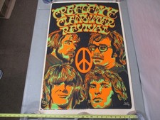 1970s Credence Clearwater Revival Psychedelic Poster