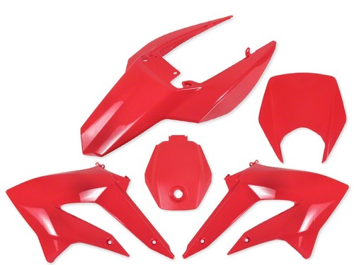 Kit carénages rouge - rouge, derbi