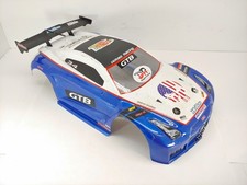 Custom Painted Blue/White HoBao 1/8 Scale Rally / Street Car Body Used Read