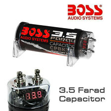 1 Condensateur Boss Audio CPBK3.5 3,5 Farad 3500 RMS Kondensator Cap Amplifier