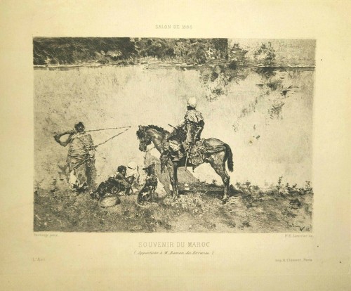 Gravure xixe leterrier - gravure,