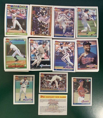 1991 topps baseball - topps, break