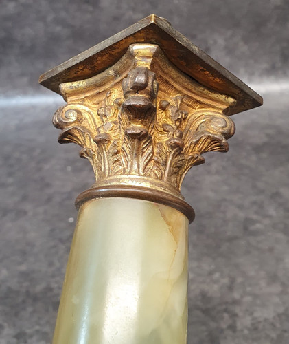 Ancien pied lampe à - ancien, de
