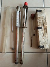 5 Alcoomètres, pèse-alcool, alambic, bouilleur de cru, cidre, Art Populaire