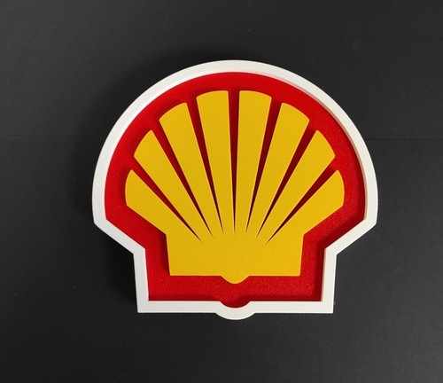 Shell plaque publicitaire - shell,