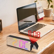 Réveil-projecteur miroir