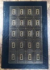 SIGNED Easton Press THE KEY TO REBECCA Ken Follett LEATHER light page edge wear