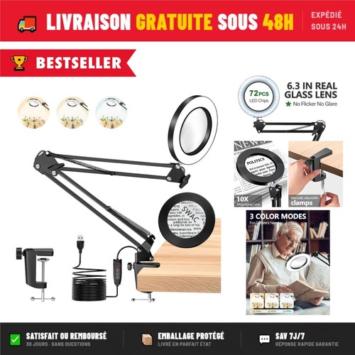 Lampe loupe tanyo 10x - tanyo,
