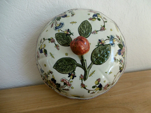 Couvercle soupiere faience - de,