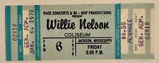 Willie Nelson Concert Ticket Mississippi 1978