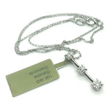 Solid 10K White Gold 18”