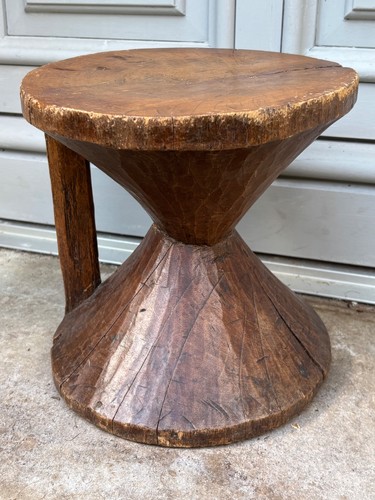 Ancien tabouret ethnique - tabouret,