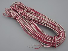 2 x 0.20mm2 Rigid Electrical Wire - 19m - Red / White