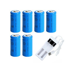 16340 1300mAh 3.7V Li-ion Rechargeable Batteries CR123A For LED Flashlight