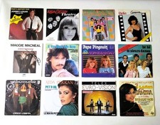 Lot de 12  disques vinyles EUROVISION 1980