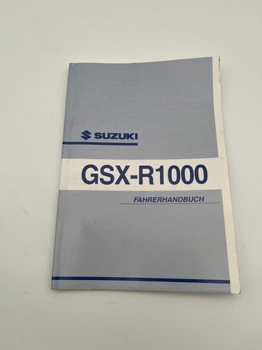 Suzuki gsxr1000 manuel - suzuki, du