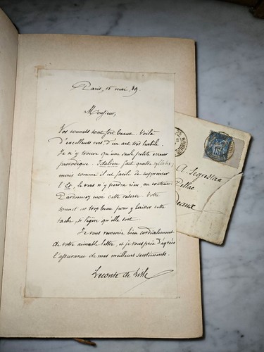 Leconte isle lettre - l’isle,