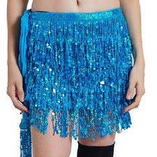 Jupe à Paillette Ceinture de Danse Écharpe de Hanche Orientale Foulard Frange...