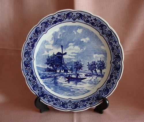 Grand plat mural faïence - en,