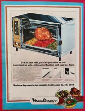 Press advertisement: MOULINEX rotisserie and appareils TERRAILLON 1974